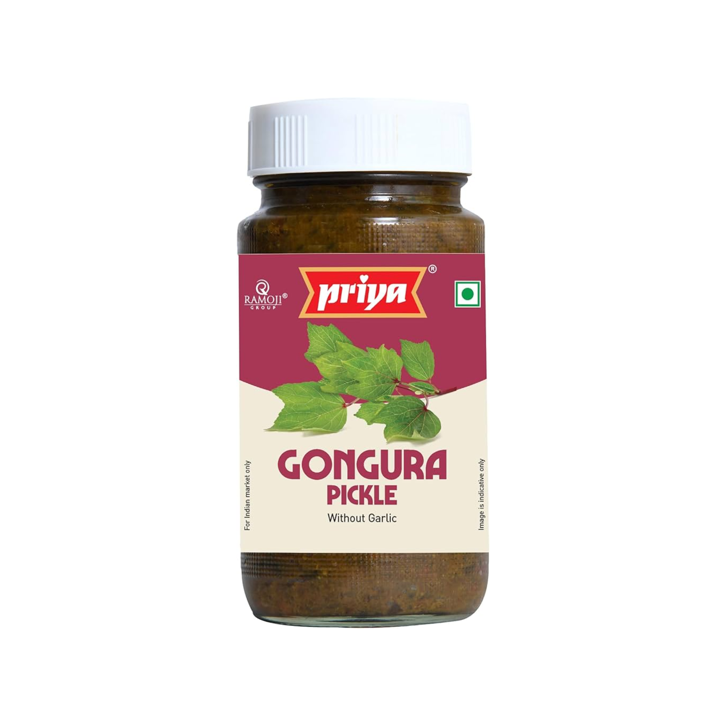 Priya – Gongura Pickle – Ohne Knoblauch – 300 g