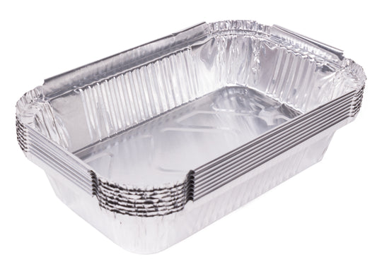 Grill/ BBQ trays alu 8 pieces 17 x 10,5 x 4 cm