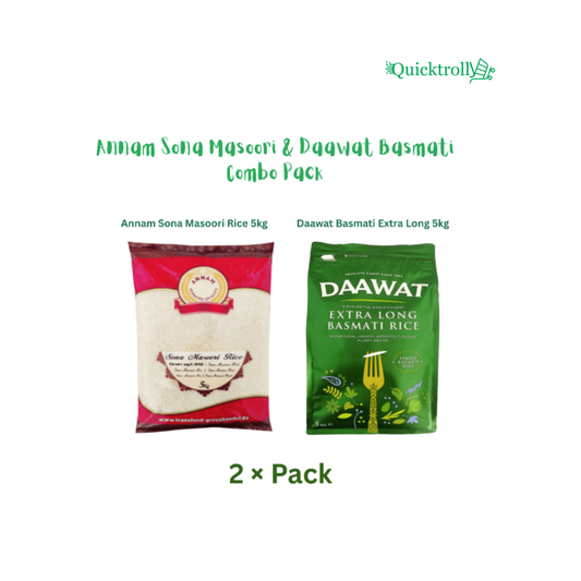 Annam Sona Masoori & Daawat Basmati  Combo Pack