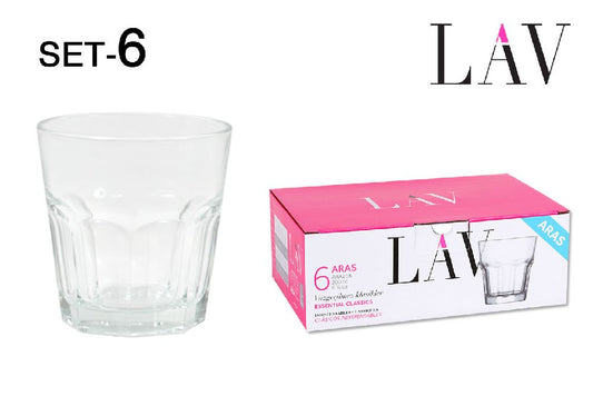 set of 6 wine glasses 200ccm aras