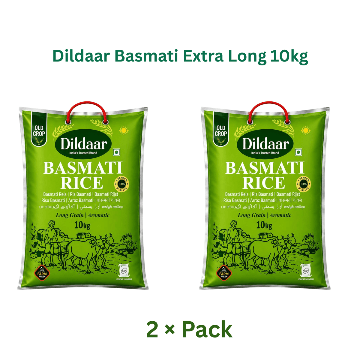 Dildaar Extra Long Basmati 10kg (Pack of 2)