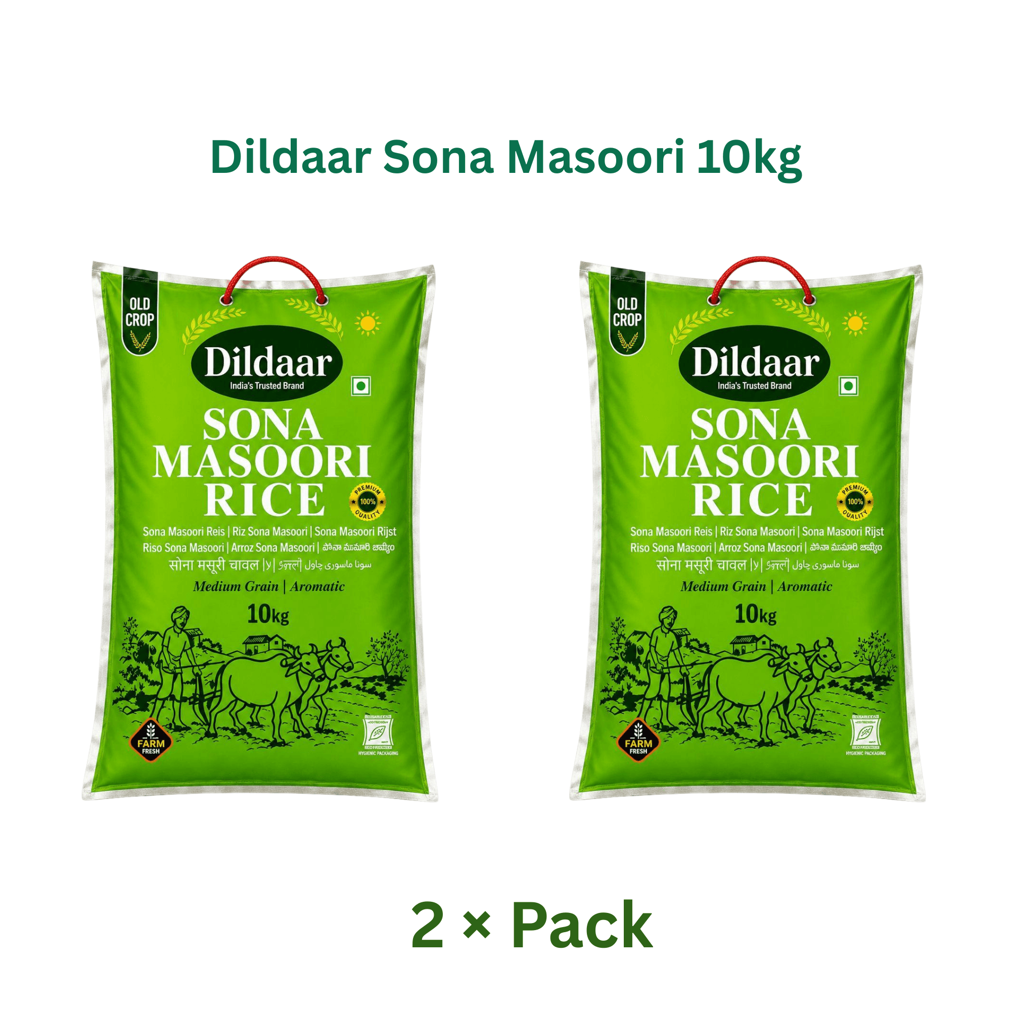 Dildaar Sona Masoori 10kg (2 stuks)