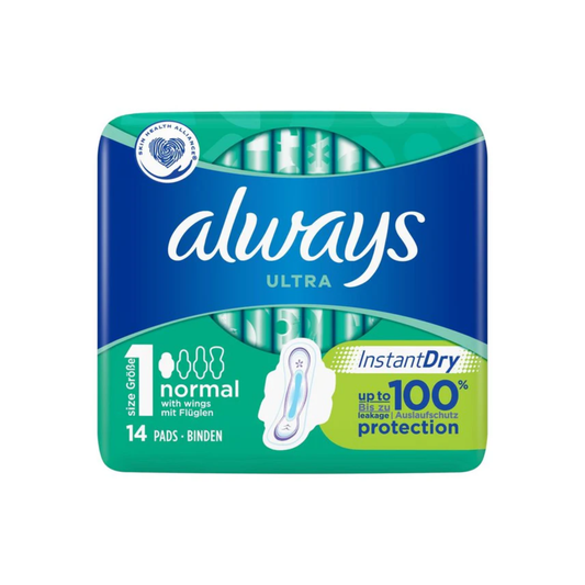 Always Ultra Day Normal Sanitary Pads with Wings Pack of 14
