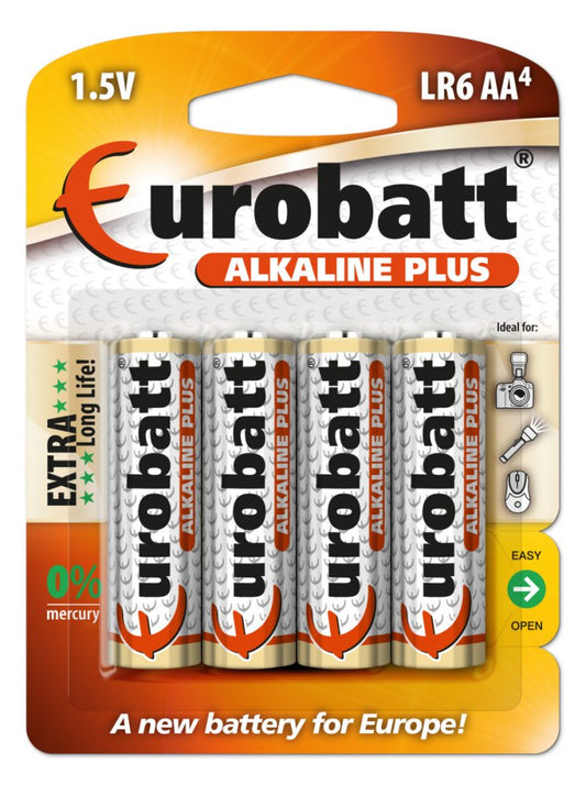 Batteries Alkaline Plus R6 AA 4 pcs.