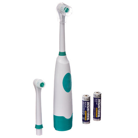 electric toothbrush 2 heads + battery, 4-times