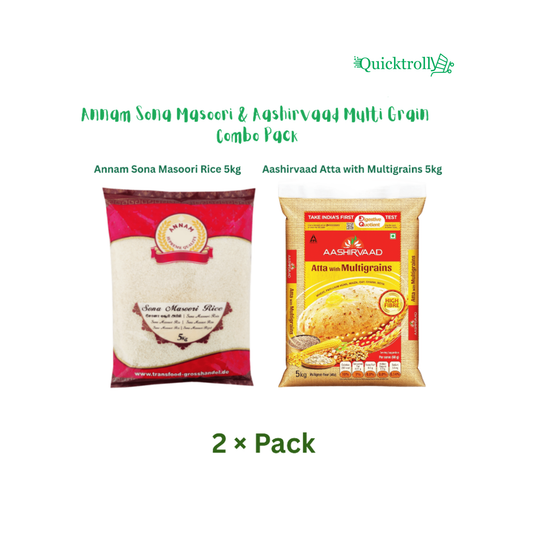 Annam Sona Masoori & Aashirvaad Multi Grain Combo Pack