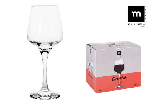 set of 6 wine glasses 330ccm lavere md