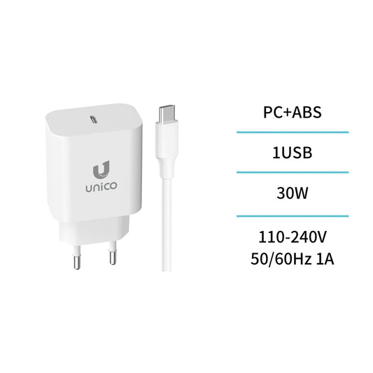 PD30W Type-C charger with Type-C to Type-C cable