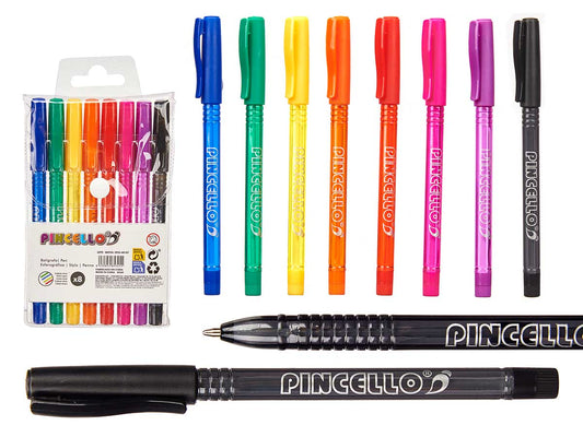 set 8 semigel fluor pen sets