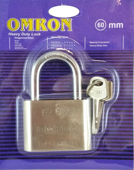 60 mm chrome padlock
