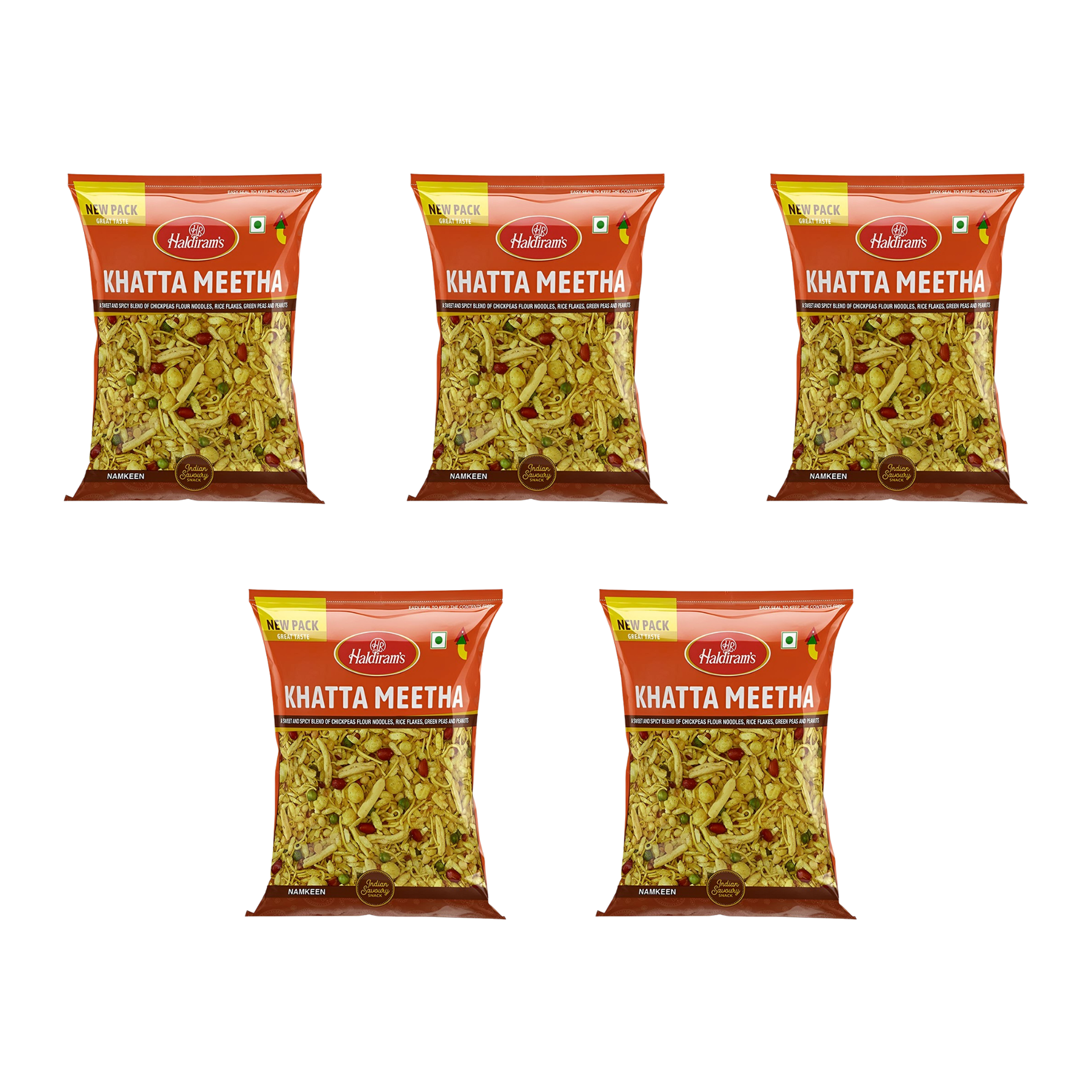 Haldiram's Khatta Meetha 200g (Pack of 5)
