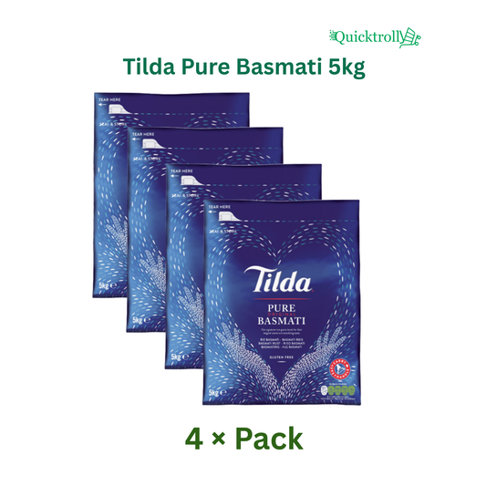 Tilda Pure Basmati Rice 5kg (Pack of 4)