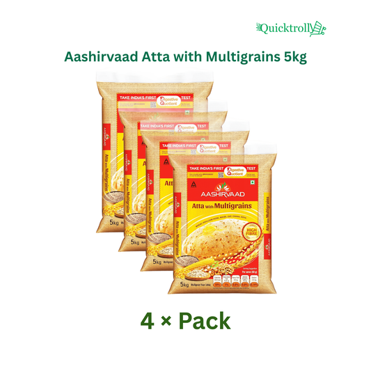 Aashirvaad Atta with Multigrains 5kg (Pack of 4)