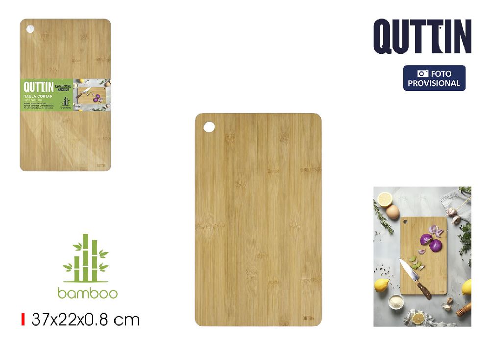 bamboo cutting board 37x22x0.8cm quttin