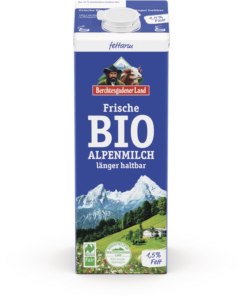 Berchtesgadener Land - BIO   Frischmilch Alpenmilch ESL 1,5% 1L