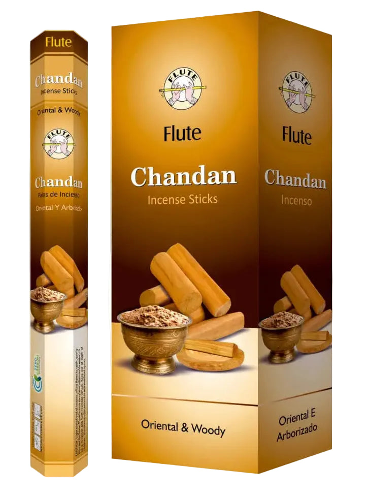AGARBATTI FLUTE CHANDAN 12 boxes (12 pc each)