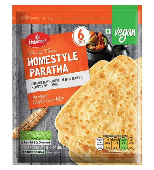 Haldiram's Minute Khana Homestyle Paratha (Vegan) 6pcs 360g