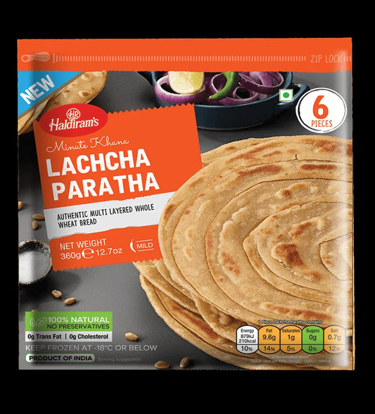 Haldiram's Minute Khana Lachcha Paratha (Medium) 6pcs 360g