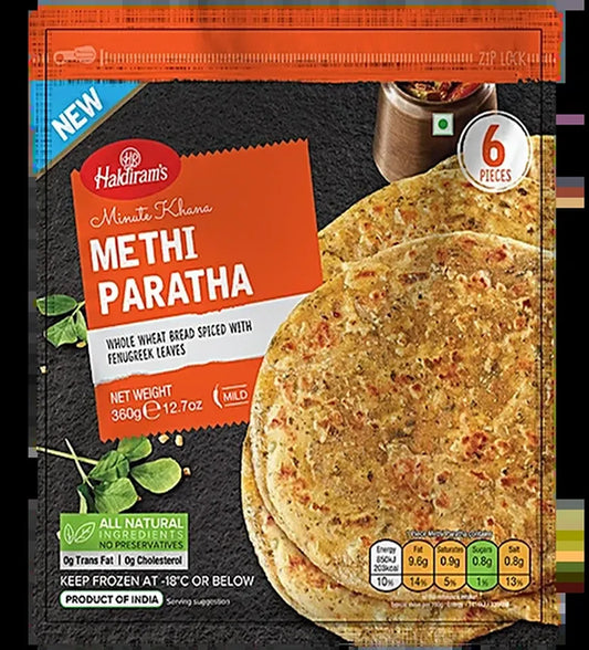 Haldiram's Minute Khana Methi Paratha 6pcs 300g
