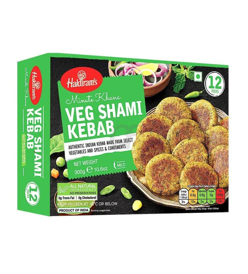 Haldiram's Veg Shami Kebab (Medium) 12pcs 300g