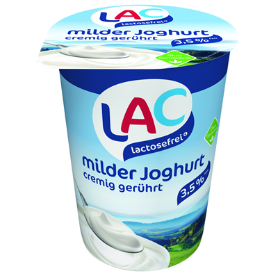 LAC lactosefrei Joghurt mild 3,5 % Fett - 400 g Becher