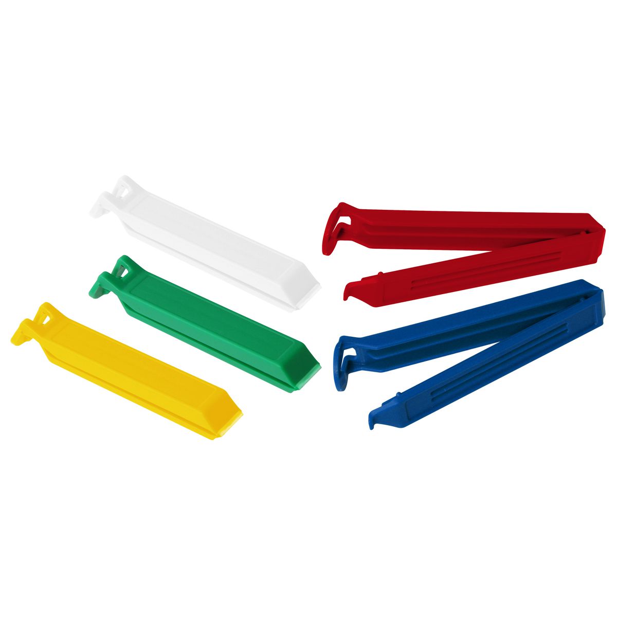 Set of 5 colorful clips for Closure type Fa sachet