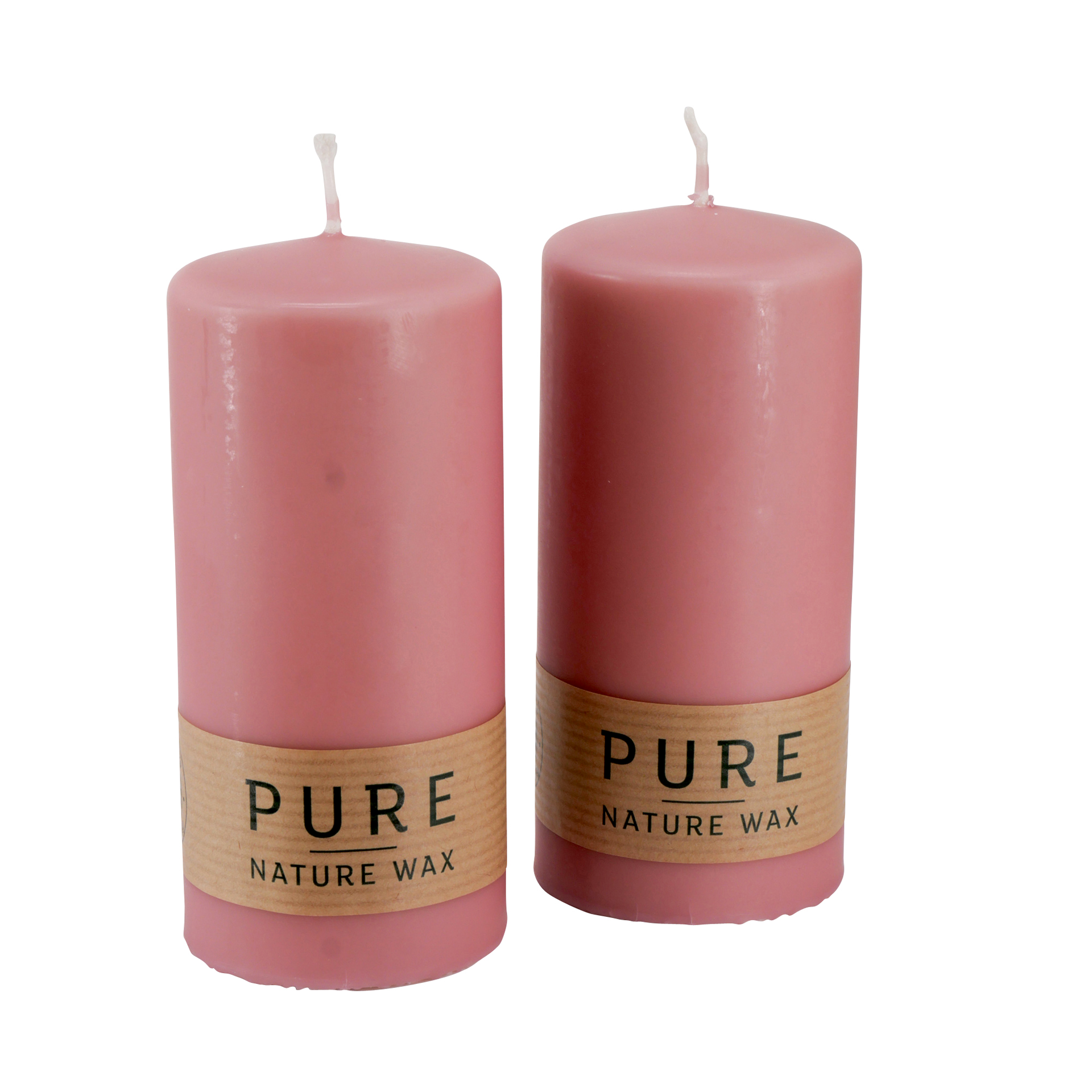 pillar candles Pure 100% natural wax - antique pin