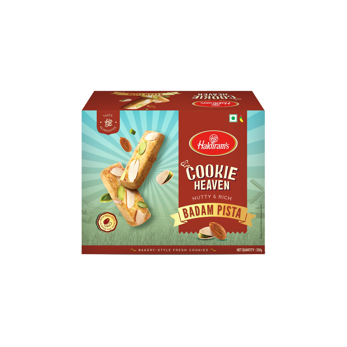 Haldiram's Badam Pista Cookies 200g pack