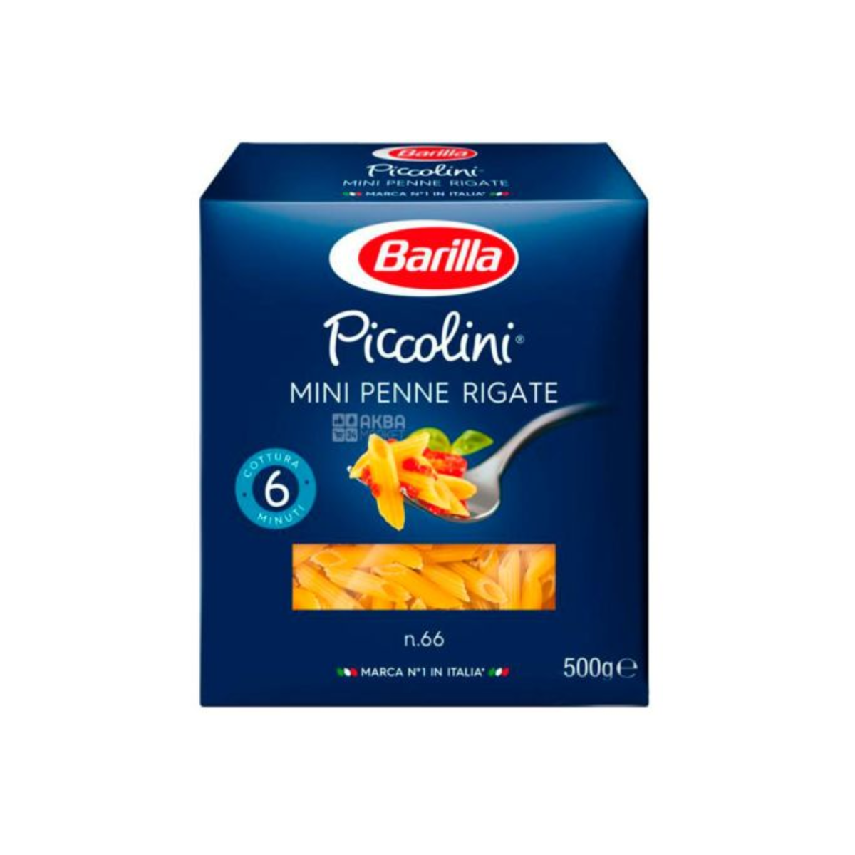 Barilla Mini Penne Rigate No.66 Pasta 500g pack