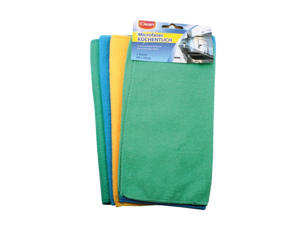 Microfibre Clean microfibre cloths 3x30x30cm
