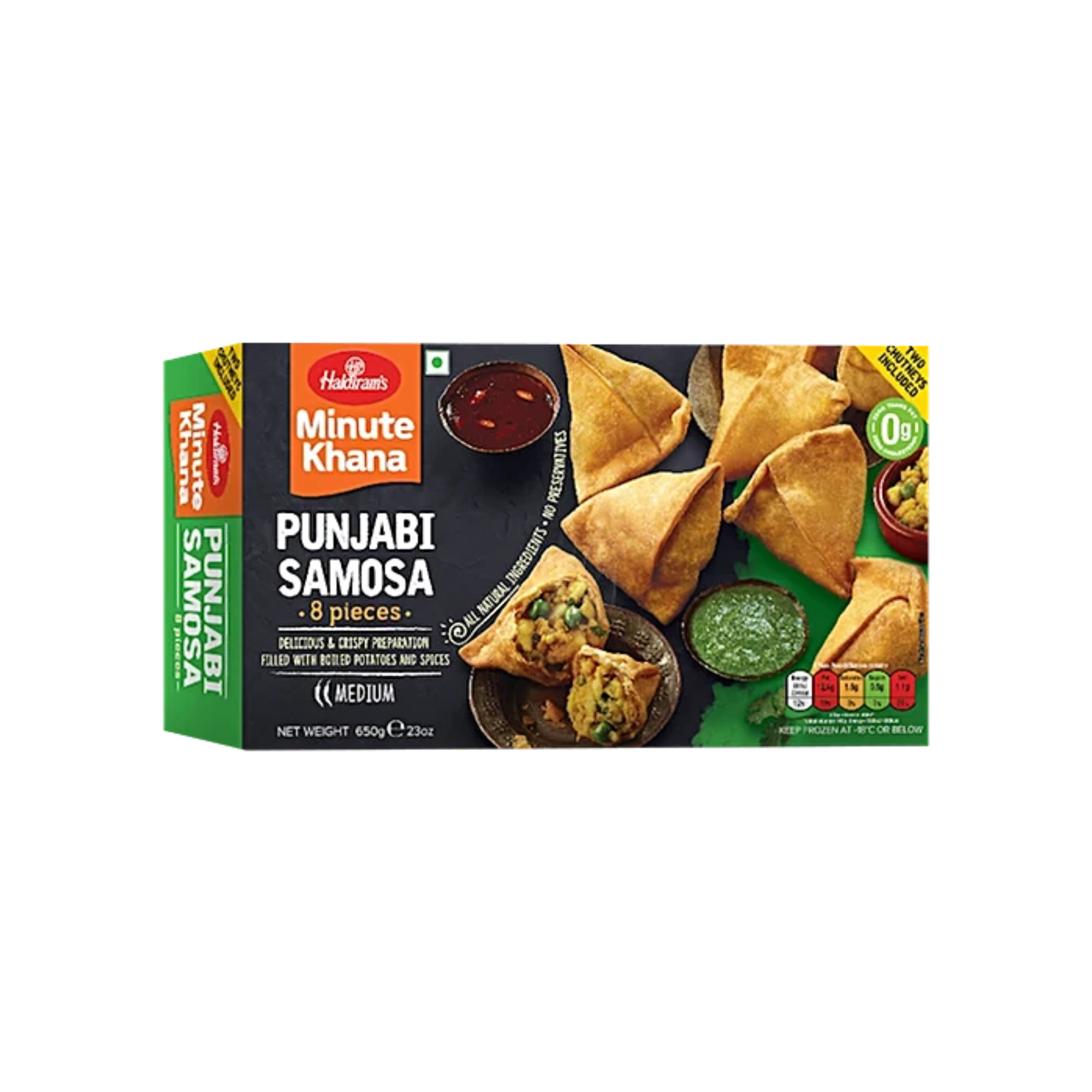 Indische Tiefkühlbrote und Snacks