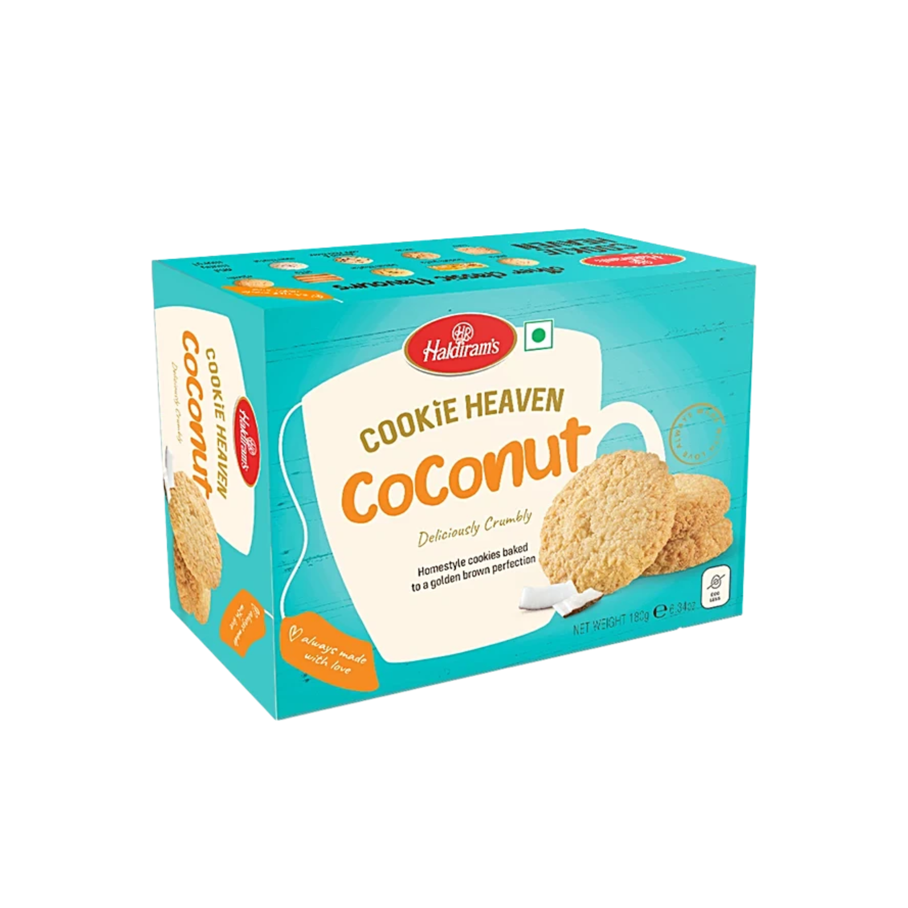 Haldiram's Cookie Heaven Kokosnusskekse 180 g