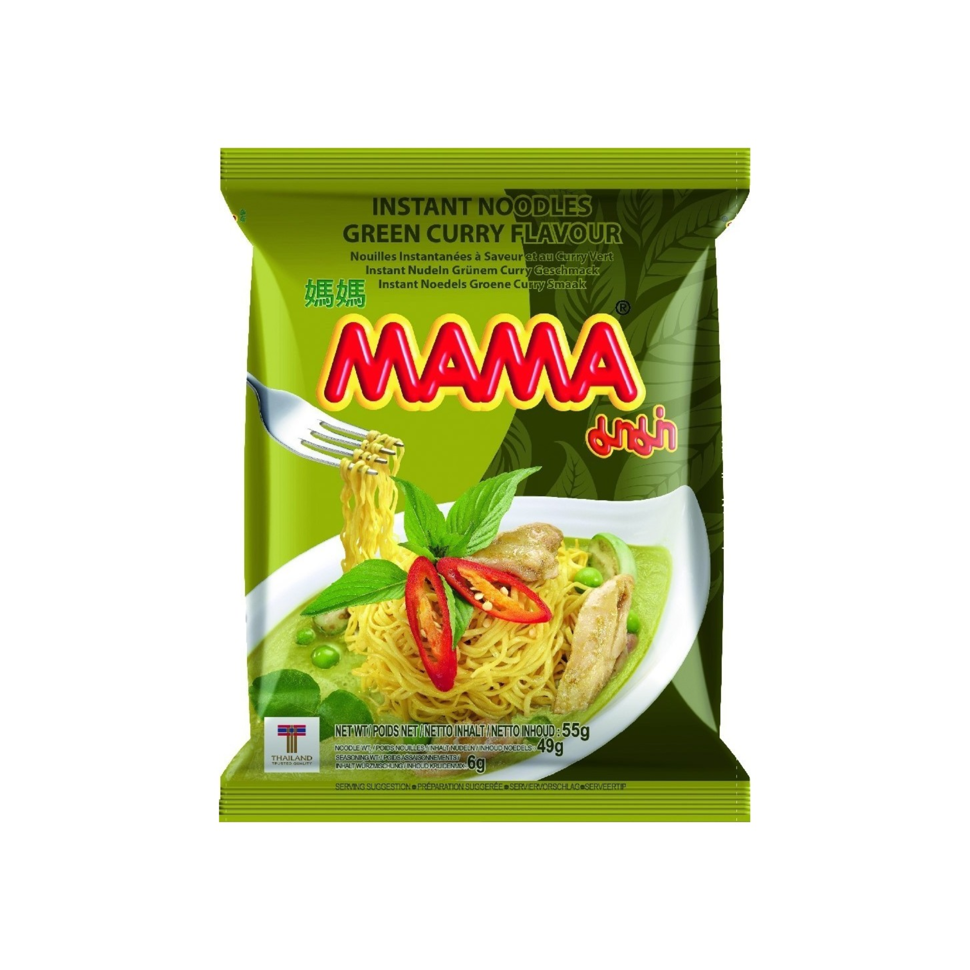 MAMA, Instant Noodles Green Curry, 55g