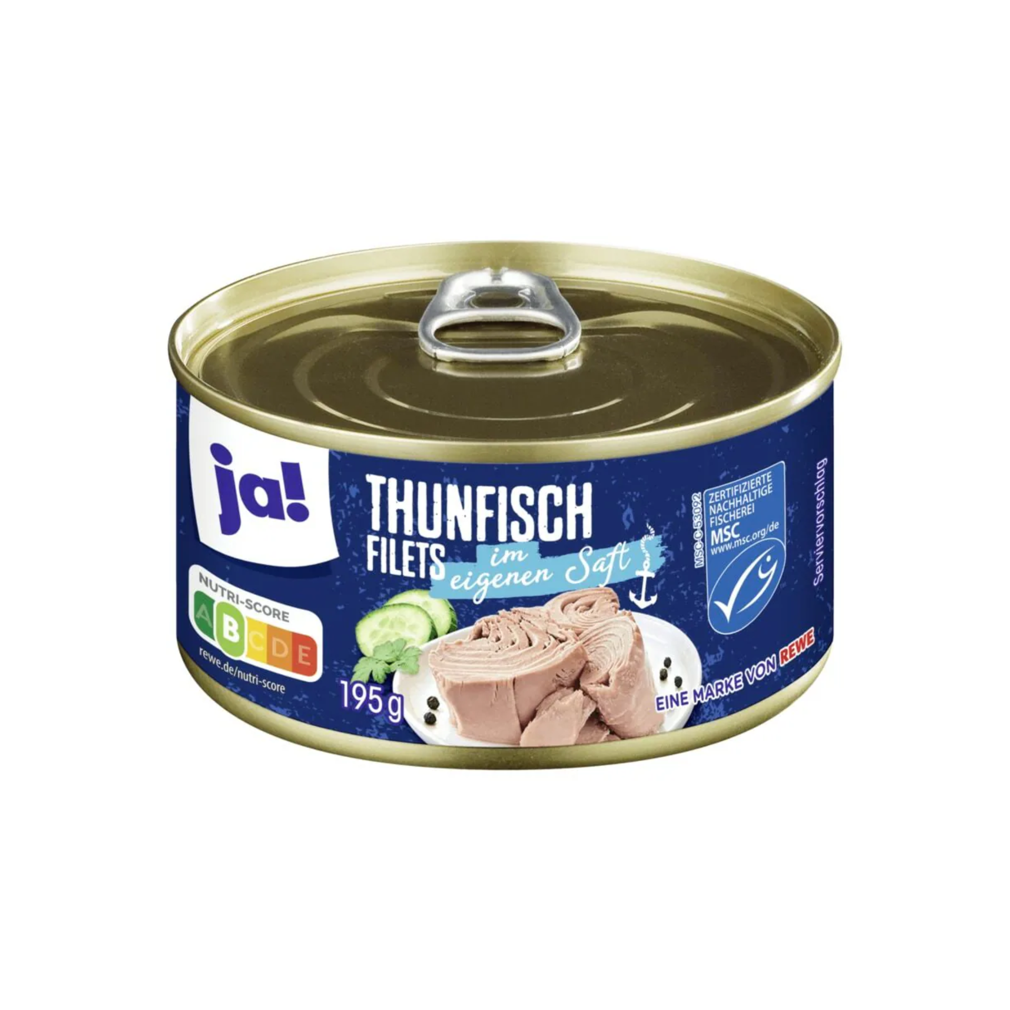 Ja! Filety z tuňáka ve vlastní šťávě 195g