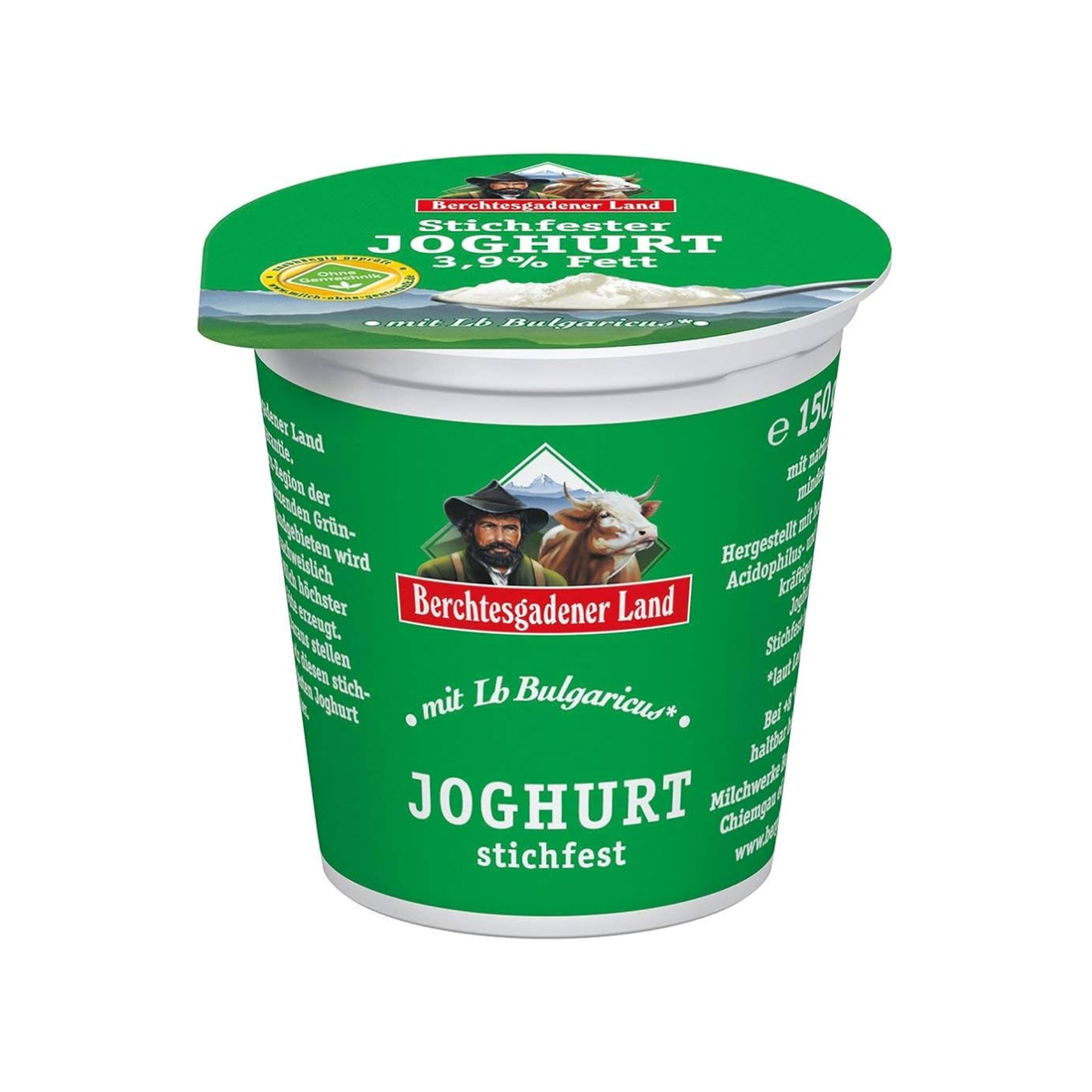 Berchtesgadener Land - Joghurt Natur Stichfest 3,9% 150g Berchtesgadener Land - Joghurt Natur Stichfest 3,9% 150g