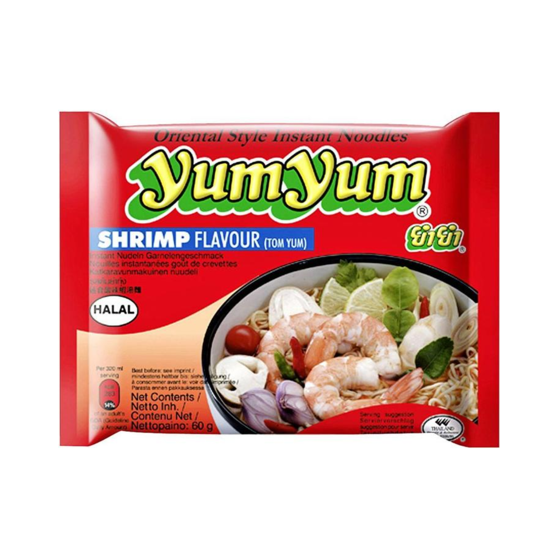 Yum Yum Instant Noodles Prawns 60g