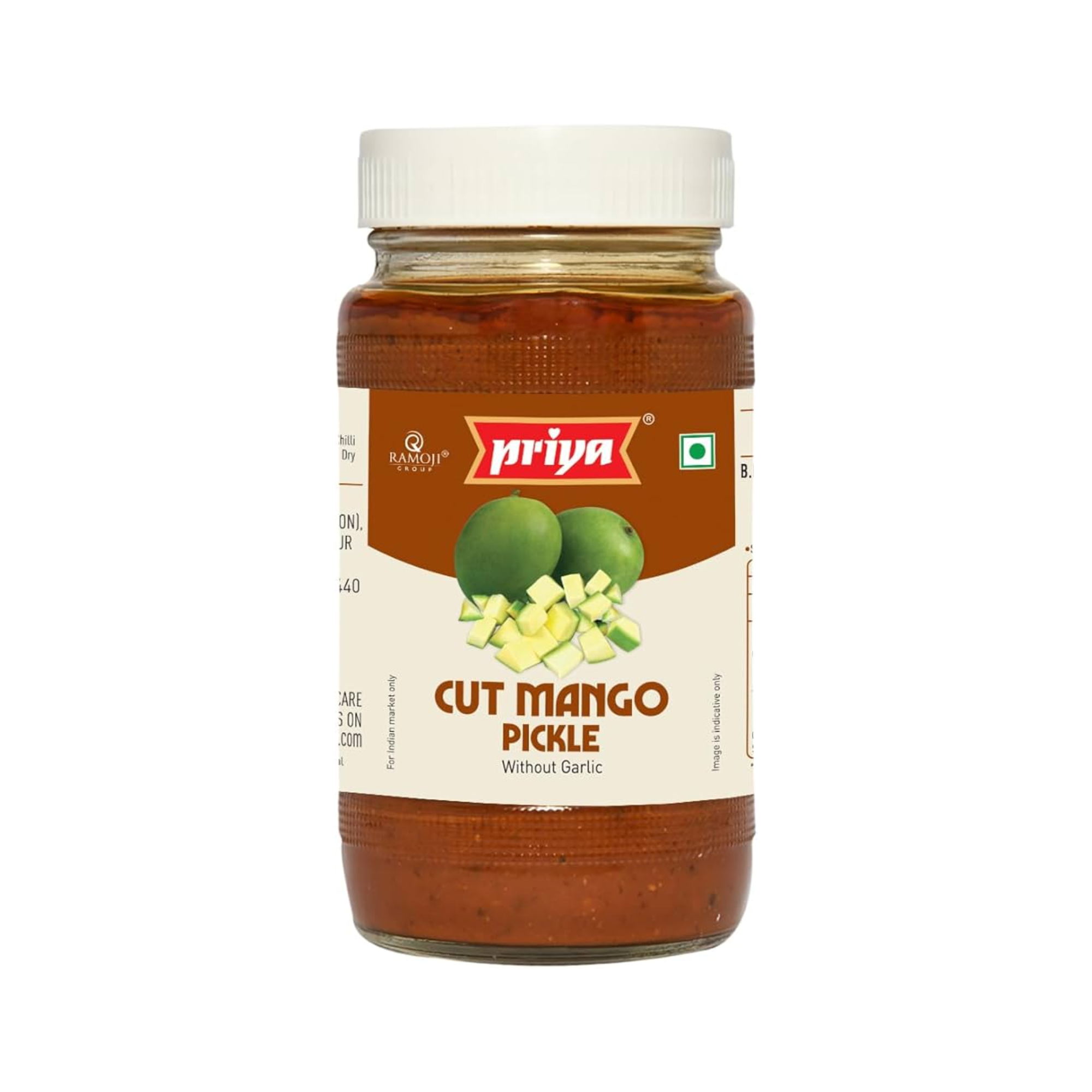 Priya – Geschnittene Mangopickles – 300 g