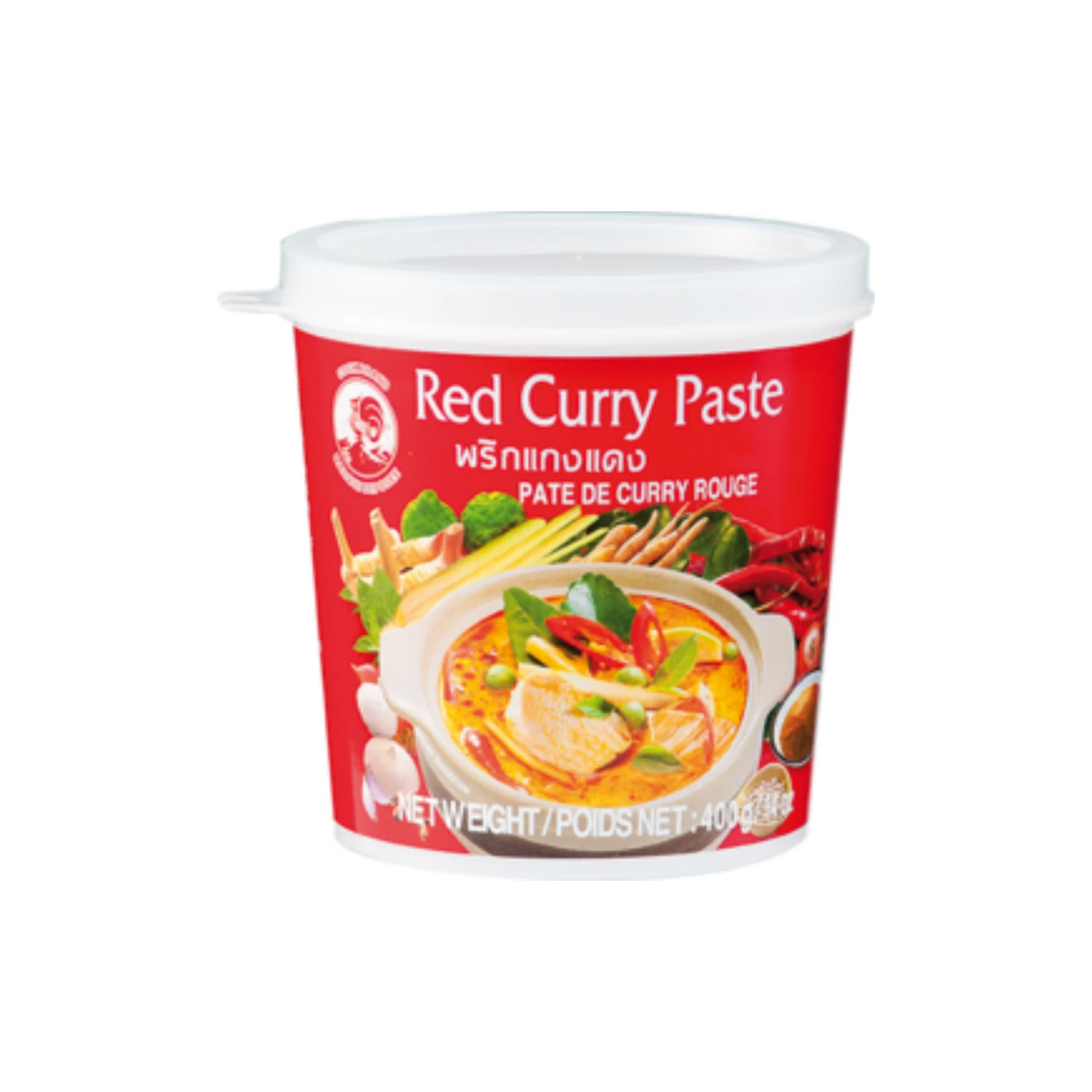 Cock Currypaste Rot 400g - Authentic Thai Red Curry Paste