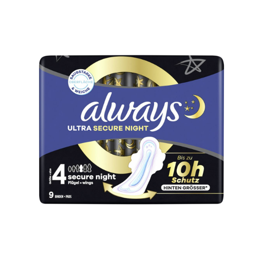 Always sec.night fl. Size 4, pack of 9