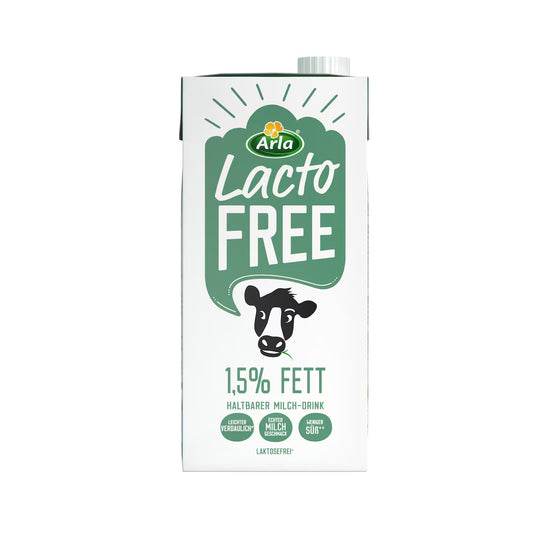 Arla LactoFREE Laktosefreie H-Milch 1,5% Fett