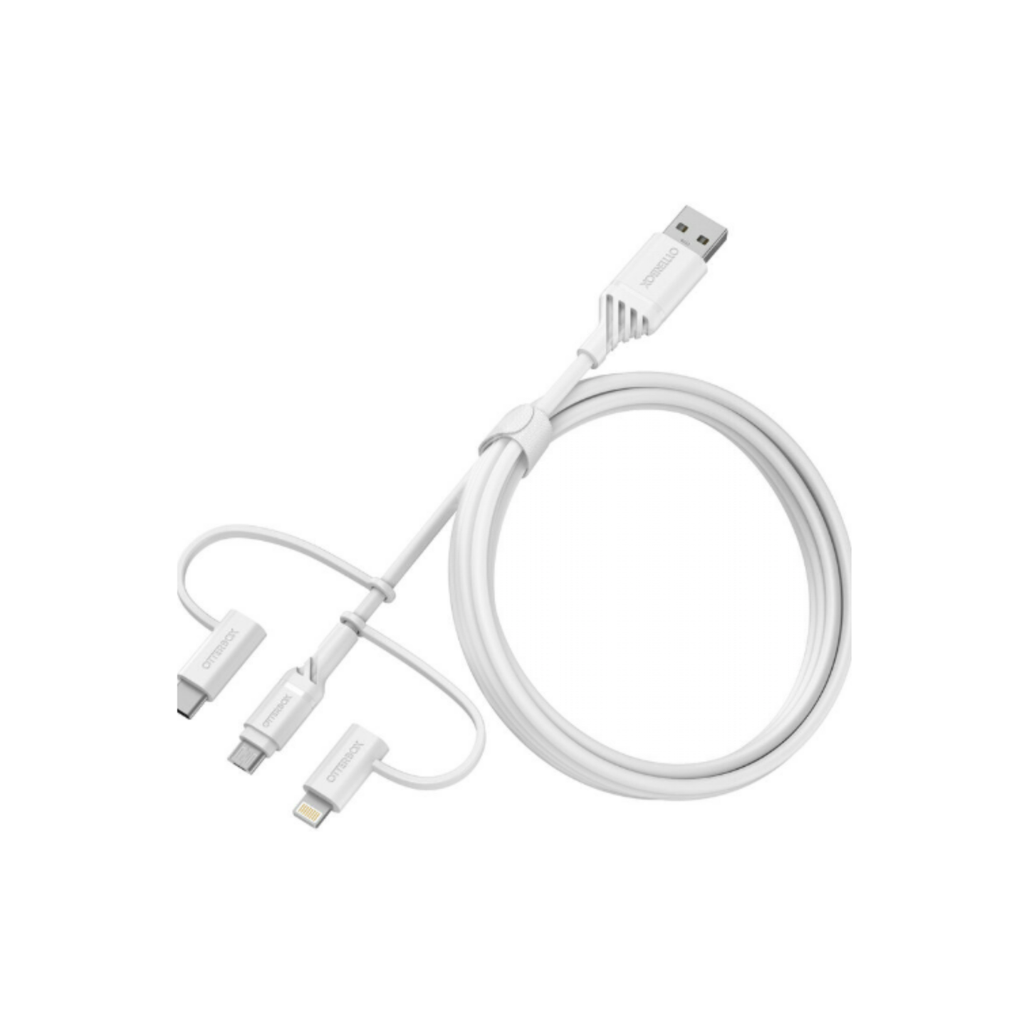 Charging cable 3in1 white, 20cm NEW