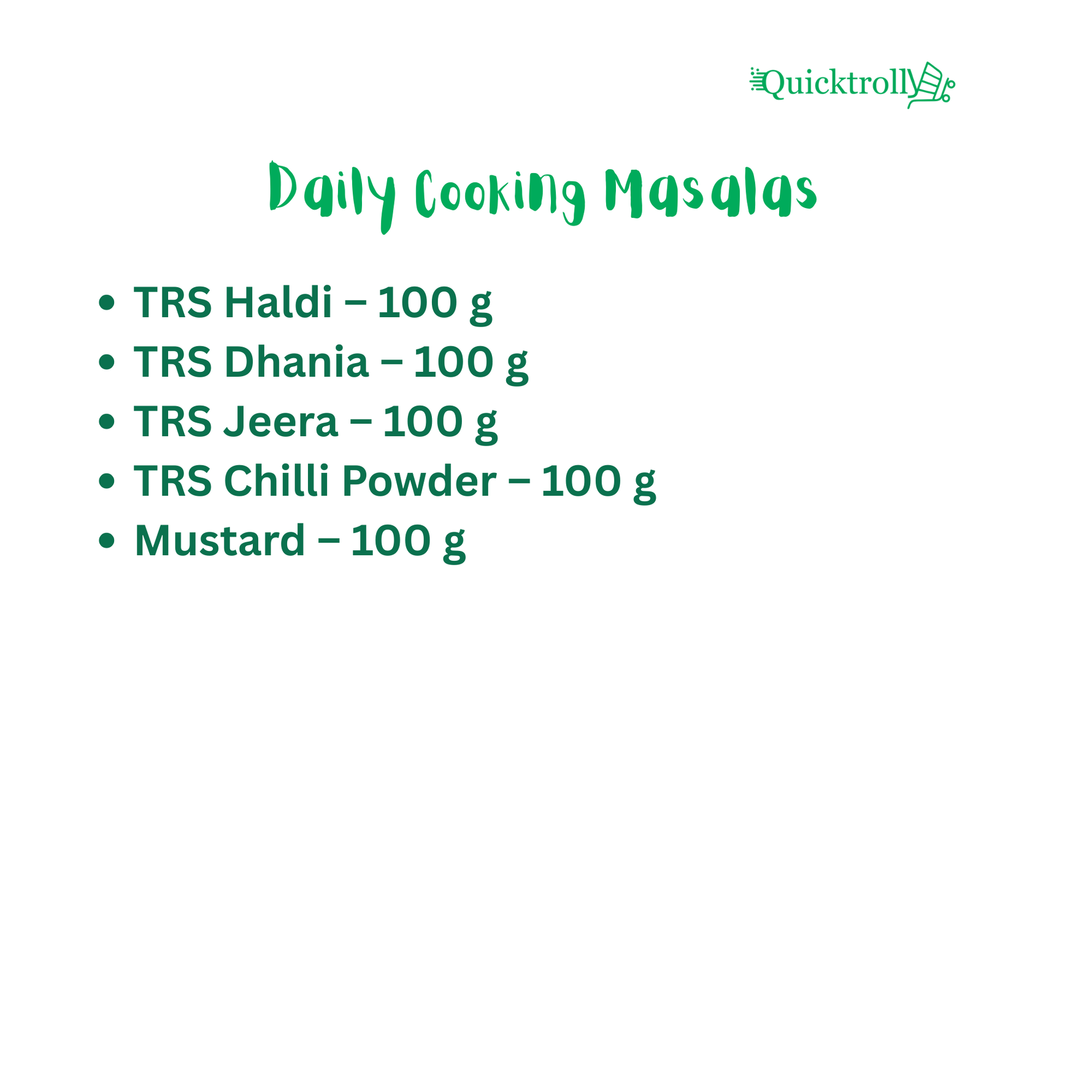 Daily Cooking Masalas