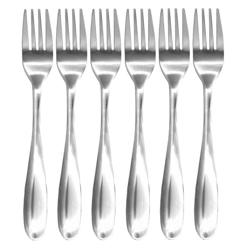 Stainless steel cake forks - 6 pieces