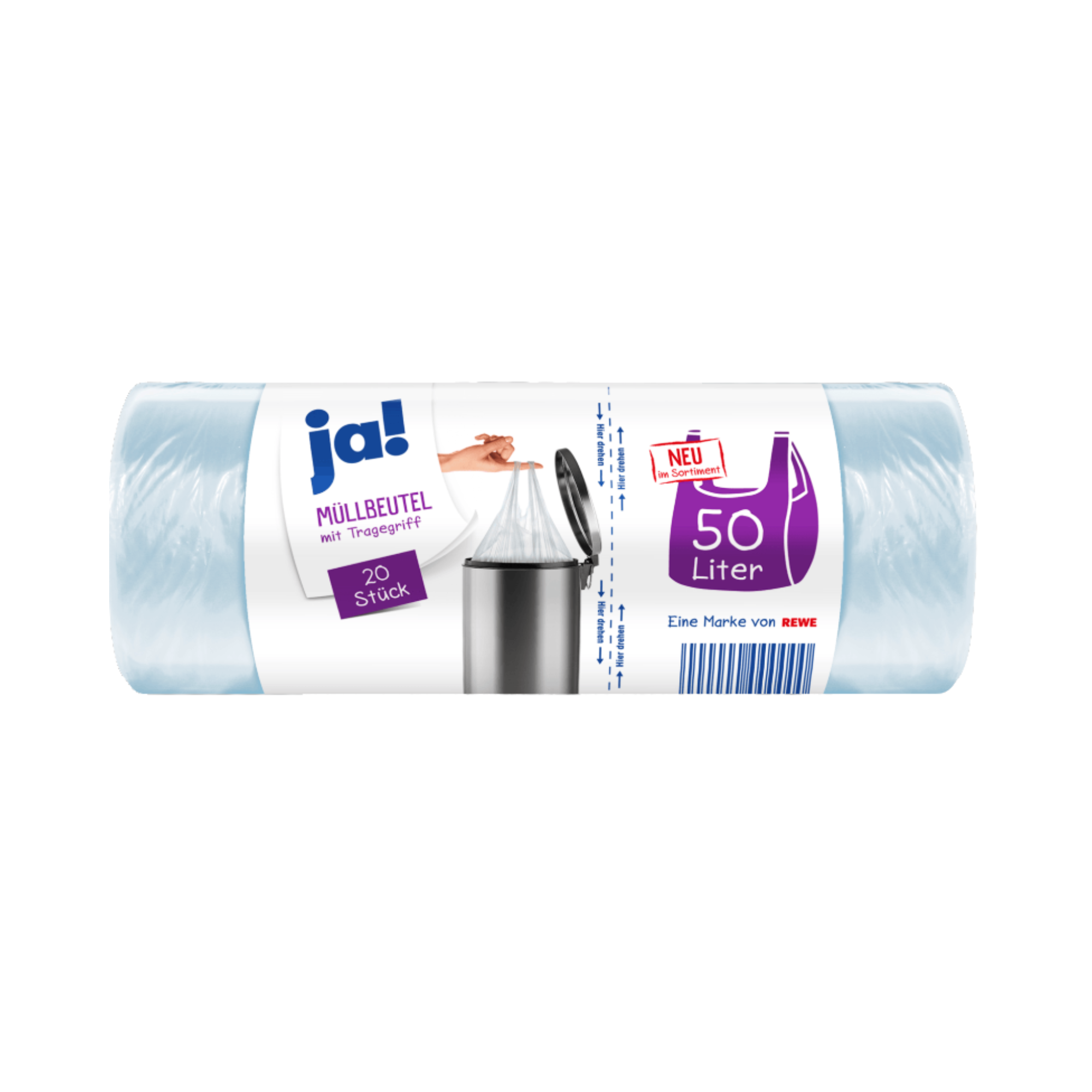 Ja! Garbage bags 50 liters roll of 20