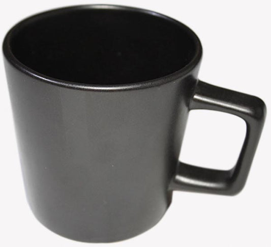Coffee mug in elegant black, 9x9.5cm