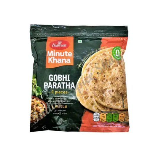 Haldiram's Minute Khana Gobhi Paratha (Medium) 4 Pieces 400g - Munich only