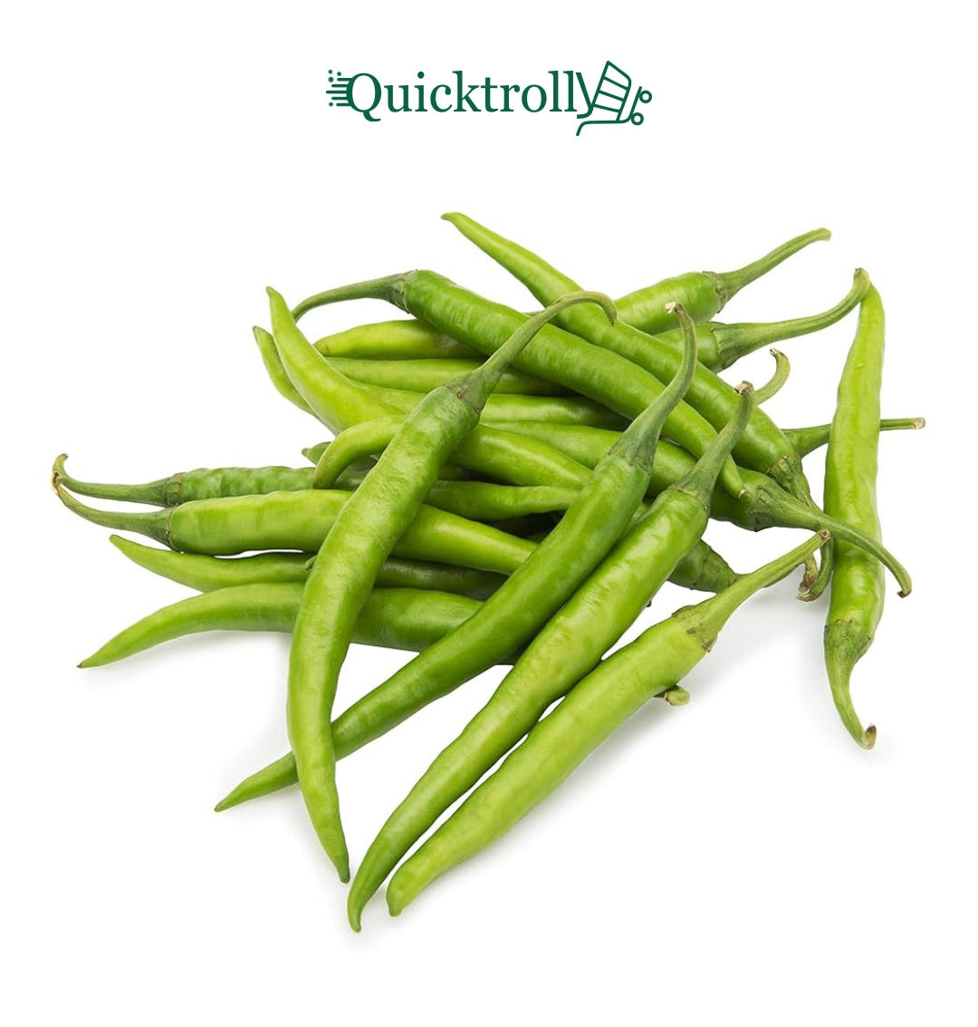 Grüne Chili – Frische grüne Chilischoten (200 g)