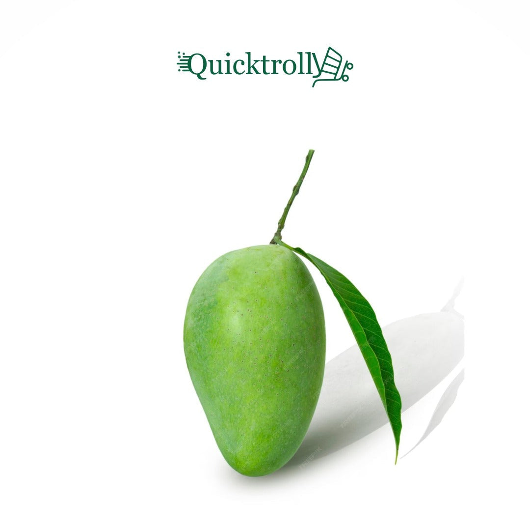 Grüne Mango, rohe Mango