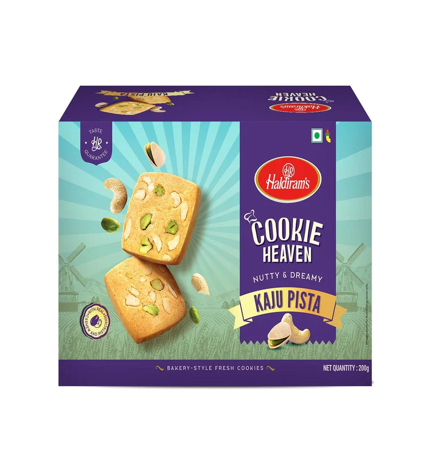 Haldiram's Cookie Heaven - Kaju Pista Cookies 200g