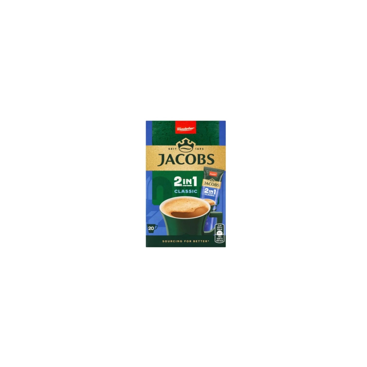 Jacobs 2in1 Classic Coffee 124g
